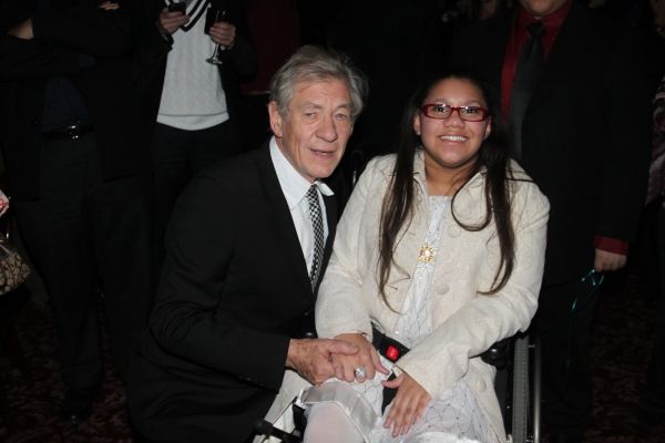 Sir Ian McKellen and Daphne Frias Photo