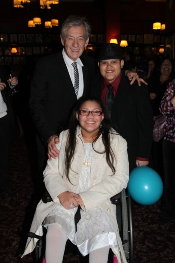 Sir Ian McKellen, Ethan Frias and Daphne Frias Photo