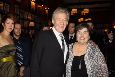 Laura Armitage and Sir Ian McKellen Photo