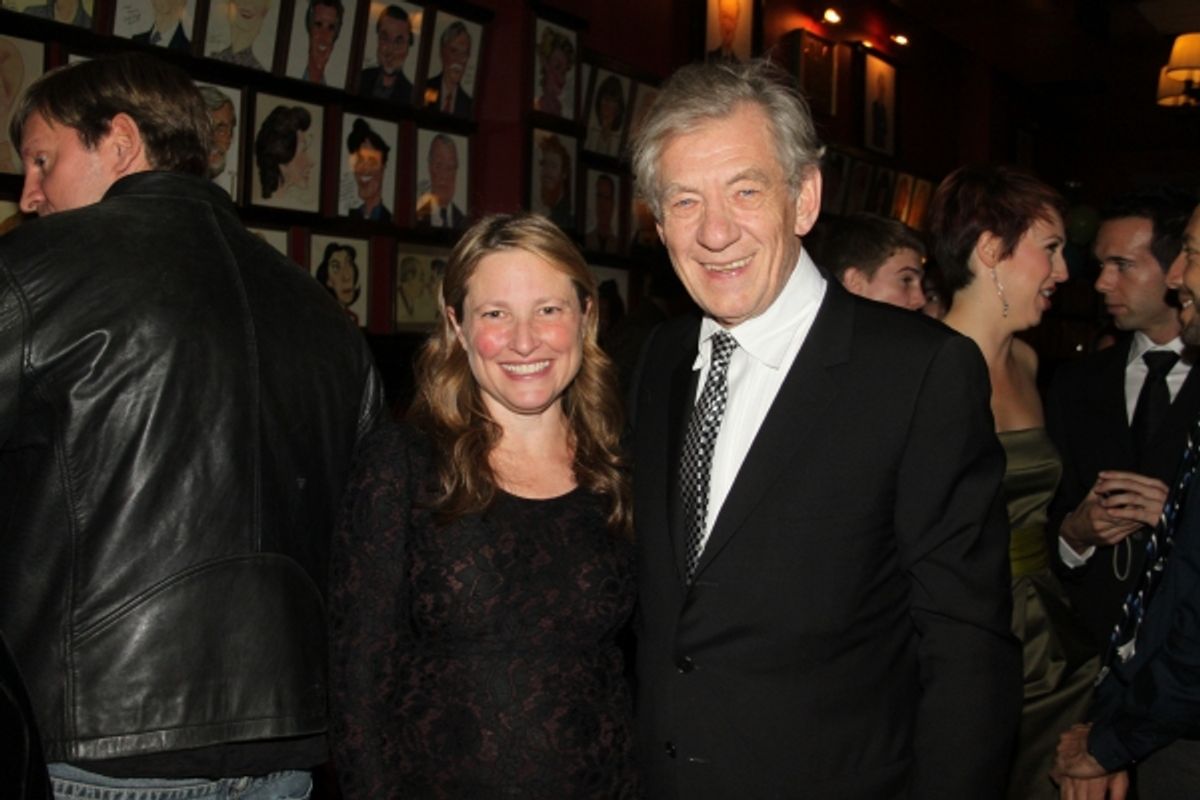Cathy Lasry and Sir Ian McKellen at 