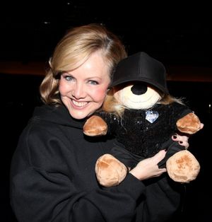 Susan Stroman poses with a bear in her likeness, a gift from Clinton Roane @ BroadwayWorld Susan Stroman poses with a bear in her likeness, a gift from Clinton Roane Photo
