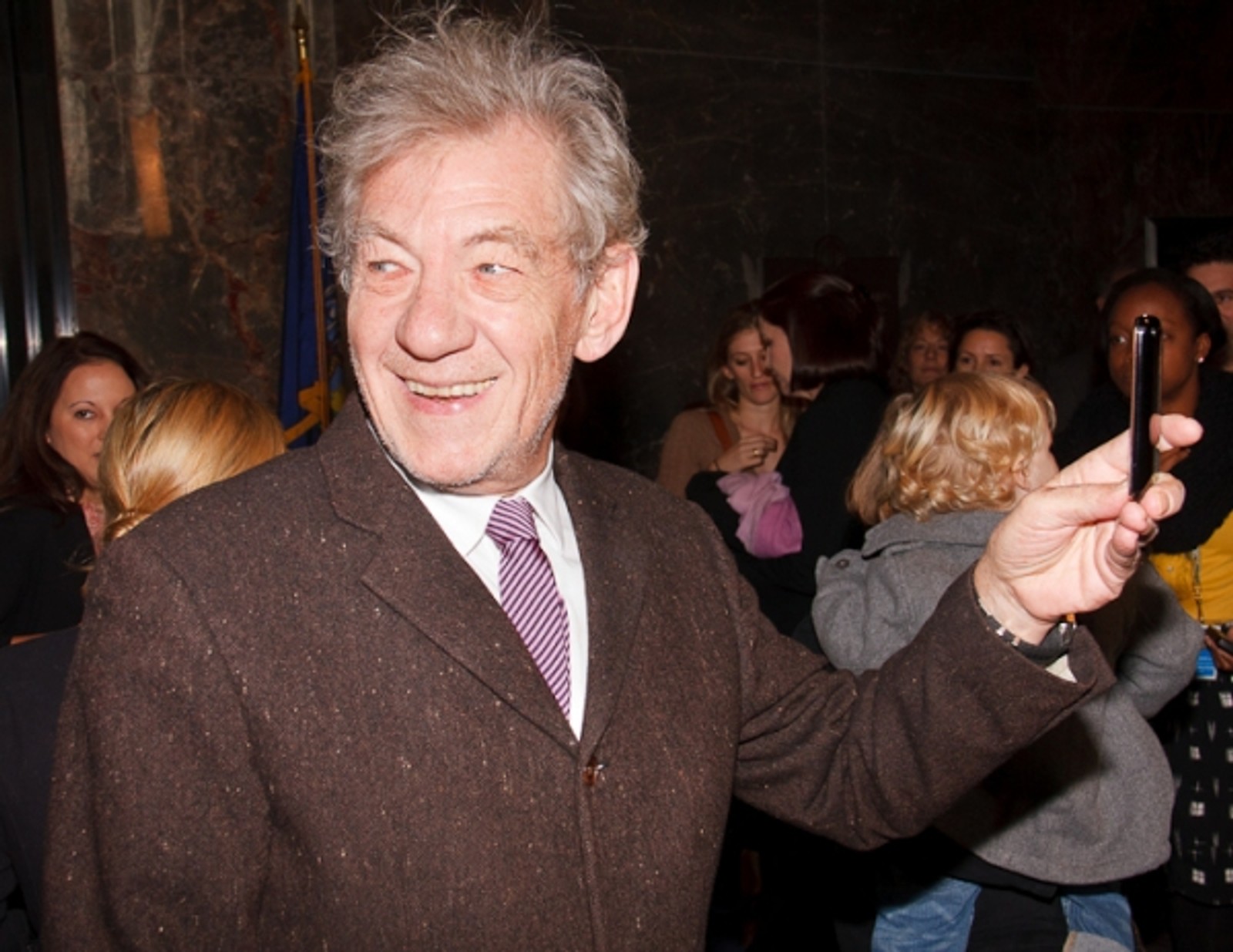 Photo Coverage: Ian McKellen Lights Up the Empire State Building for Only Make Believe — photo 1 of 22