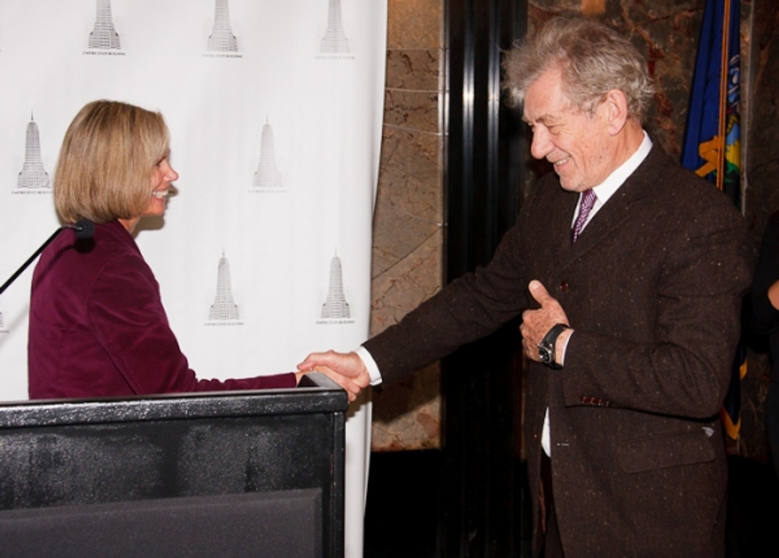 Photo Coverage: Ian McKellen Lights Up the Empire State Building for Only Make Believe — photo 4 of 22