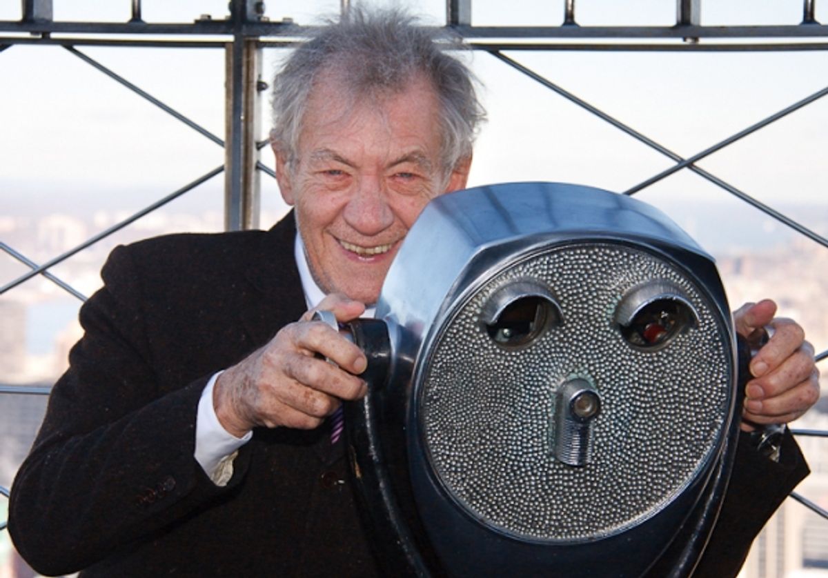 Ian McKellen at Ian McKellen Lights Up the Empire State Building for Only Make Believe