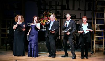  Mary Testa, Debbie Gravitte, Mark Kudisch, Aaron Lazar & Donna McKechnie Photo