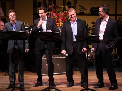 Hunter Ryan Herdlicka, Aaron Lazar, Mark Kudisch & Howard McGillin Photo