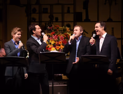 Hunter Ryan Herdlicka, Aaron Lazar, Mark Kudisch & Howard McGillin Photo