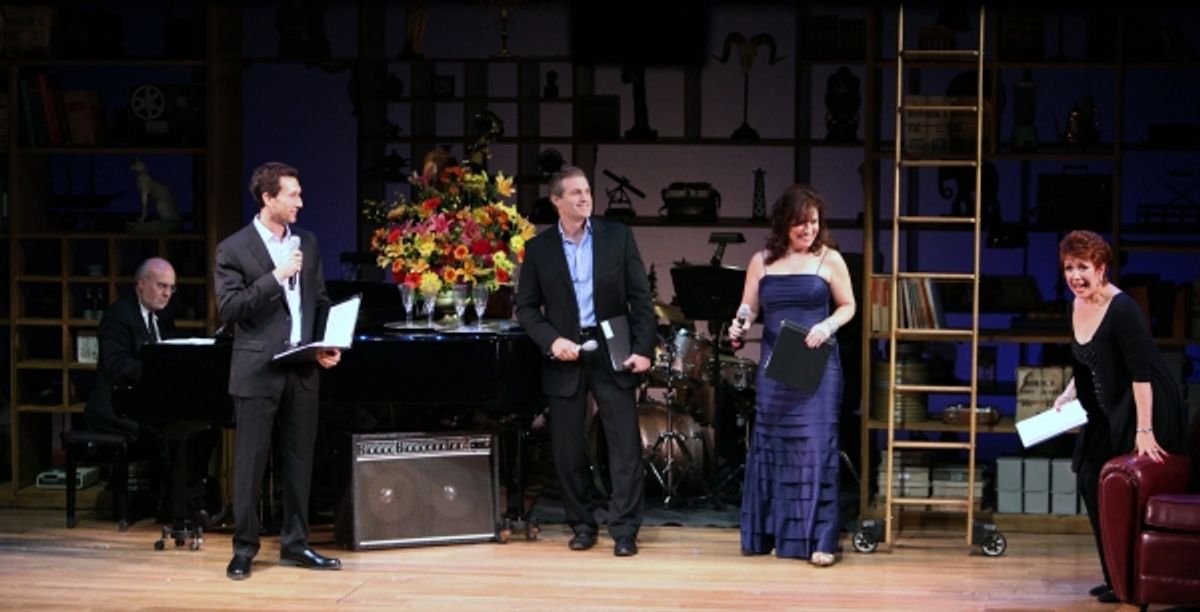 Larry Yurman, Aaron Lazar, Mark Kudisch, Debbie Gravitte & Donna McKechnie at 