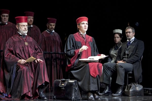 Gerry Bamman, Lily Rabe and the MERCHANT Company Photo