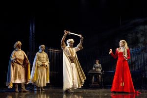 Isaiah Johnson, Lily Rabe and MERCHANT Company Photo