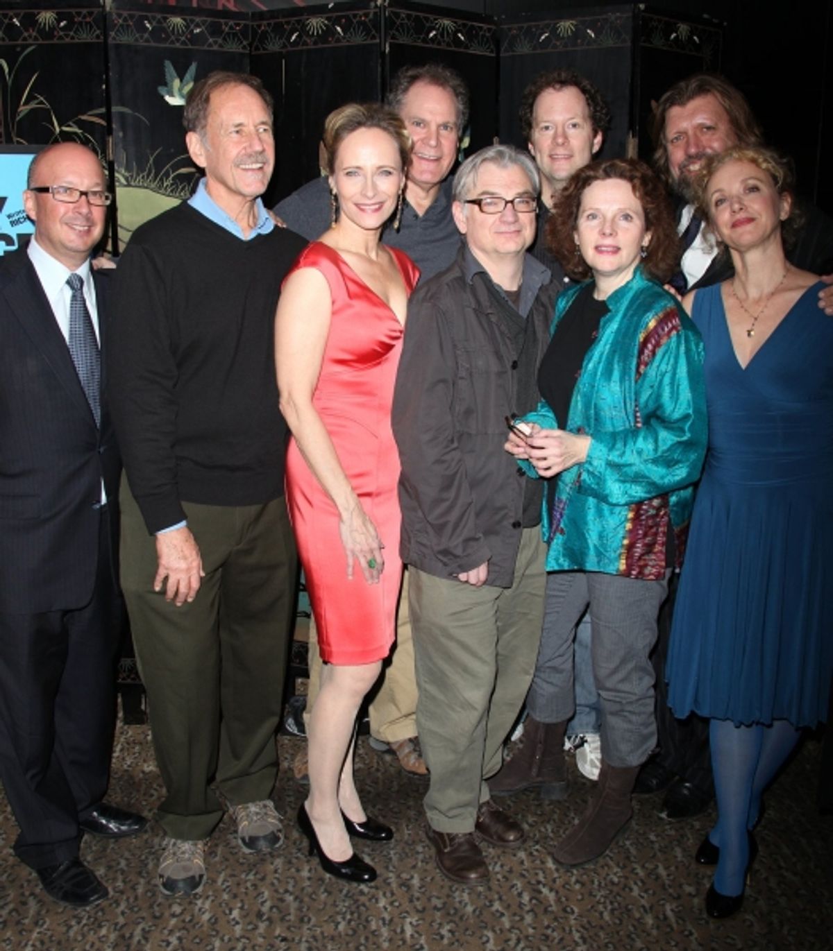 Andrew D. Hamingson, Jon DeVries, Laila Robins, Jay O. Sanders, Richard Nelson, Maryann Plunkett, Shuler Hensley, Oskar Eustis and J. Smith-Cameron at 