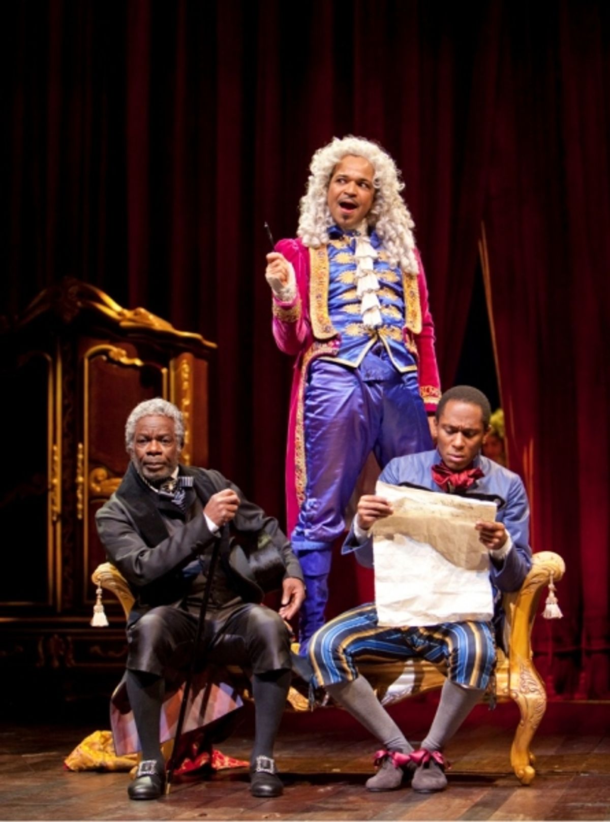 Joseph Marcell, Jeffrey Wright and Mos at 