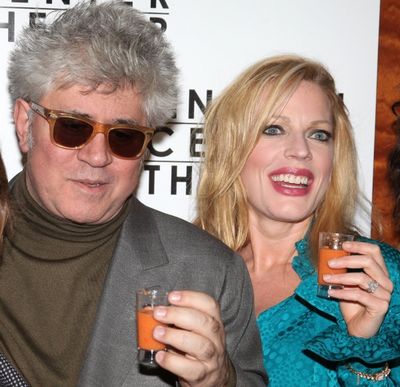 Pedro Almodovar and Sherie Rene Scott Photo