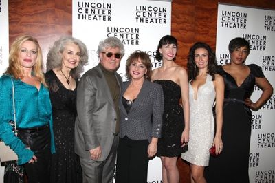 Sherie Rene Scott, Mary Beth Peil, Pedro Almodovar, Patti LuPone, Nikka Graff Lanzaro Photo