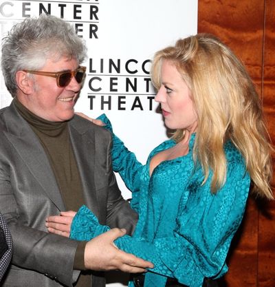 Pedro Almodovar and Sherie Rene Scott Photo