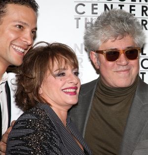 Justin Guarini, Patti LuPone and Pedro Almodovar Photo