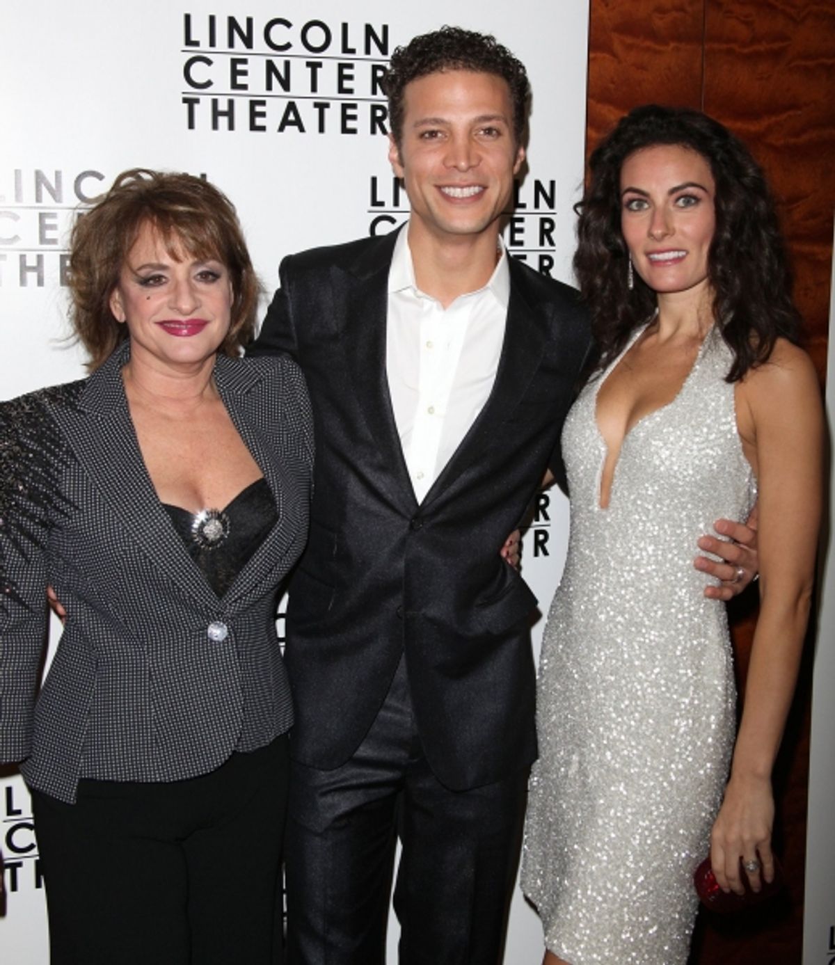 Patti LuPone, Justin Guarini and Laura Benanti at 