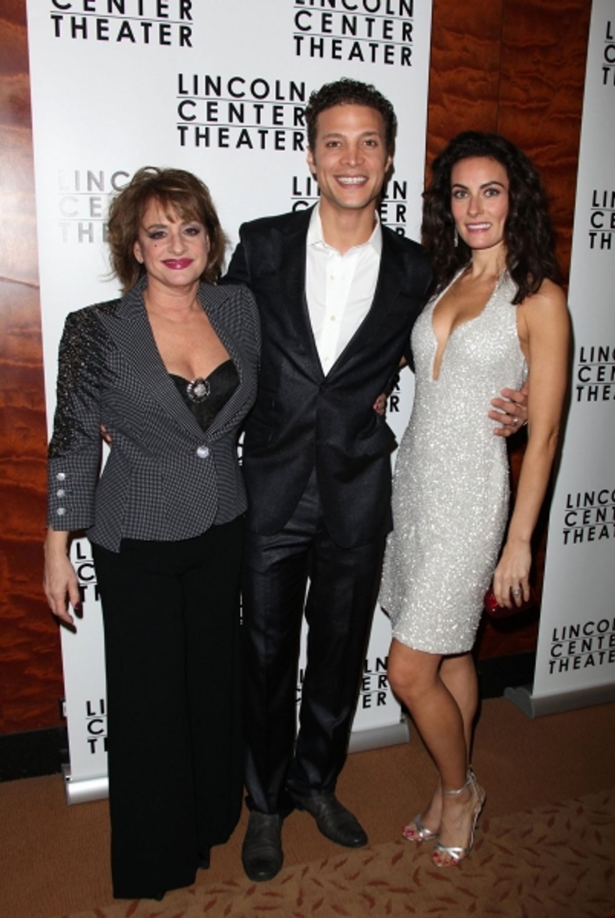 Patti LuPone, Justin Guarini and Laura Benanti at 