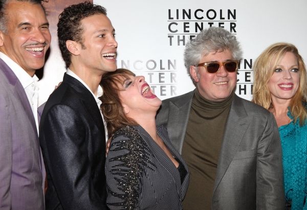 Brian Stokes Mitchell, Justin Guarini, Patti LuPone, Pedro Almodovar and Sherie Rene  Photo