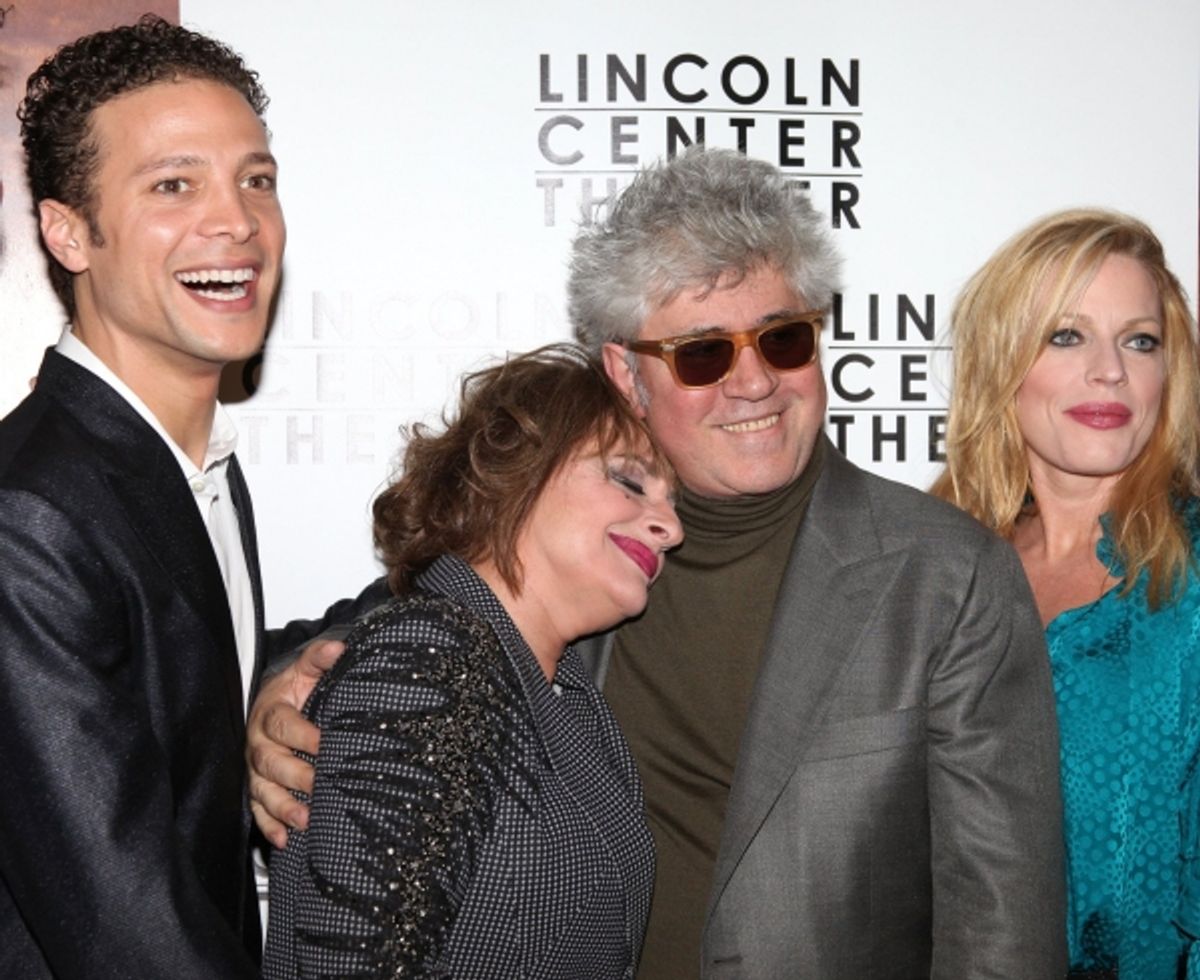 Justin Guarini, Patti LuPone, Pedro Almodovar and Sherie Rene Scott at 