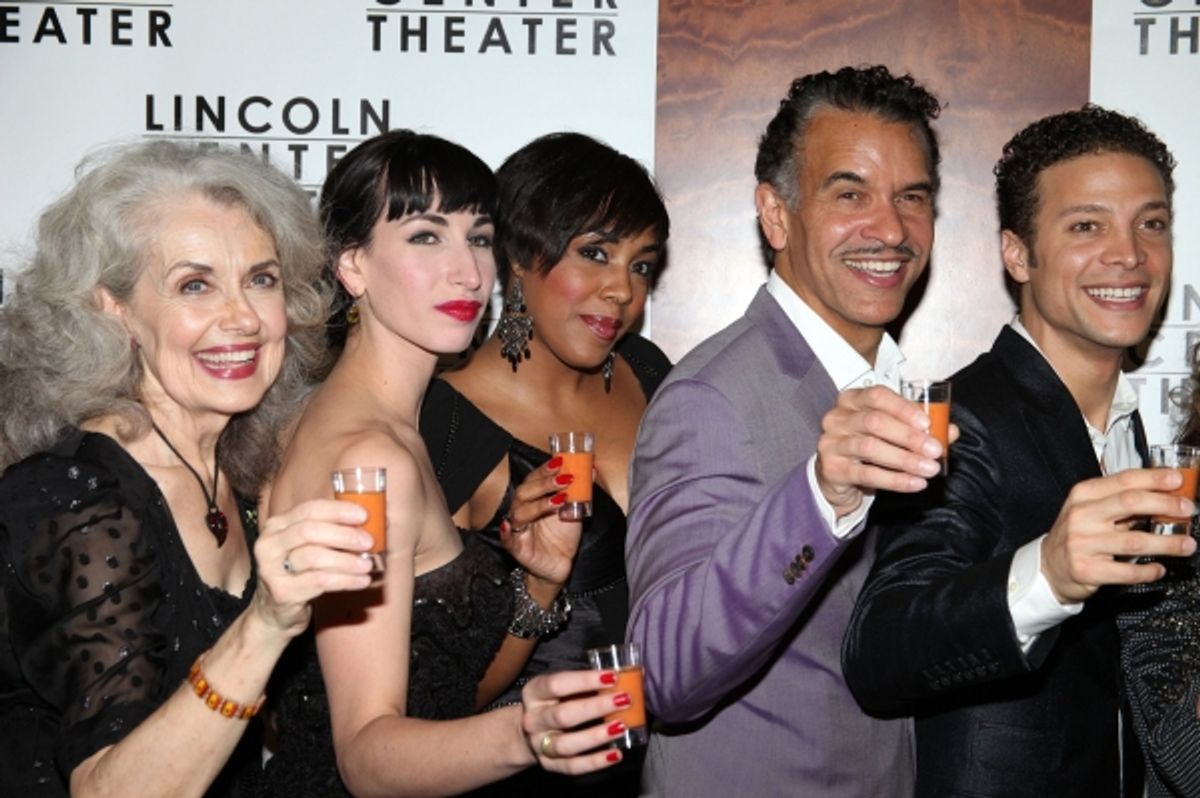 Mary Beth Peil, Nikka Graff Lanzarone, De'Adre Aziza, Brian Stokes Mitchell, Justin Guarini at 