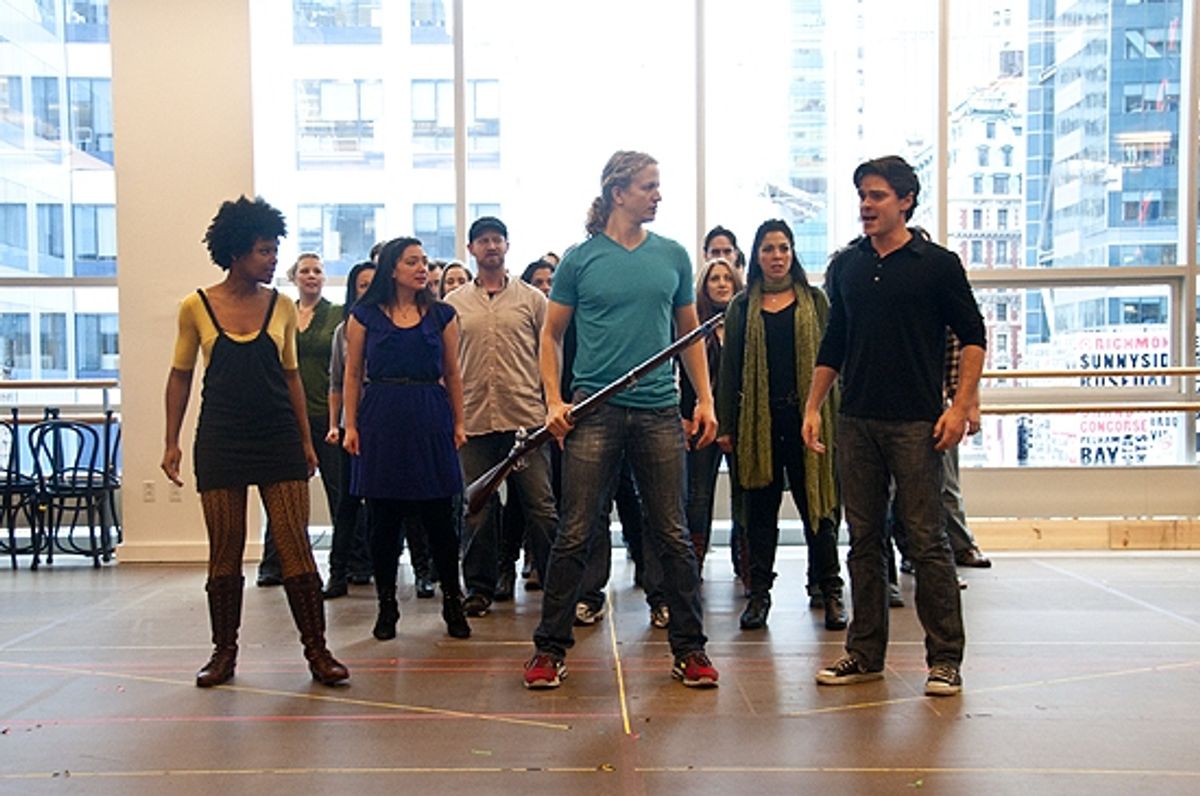 Chaston Harmon, Jeremy Hays, Justin Scott Brown and the LES MISERABLES Tour Cast! at 