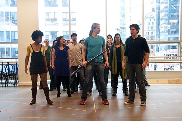 Chaston Harmon, Jeremy Hays, Justin Scott Brown and the LES MISERABLES Tour Cast! Photo