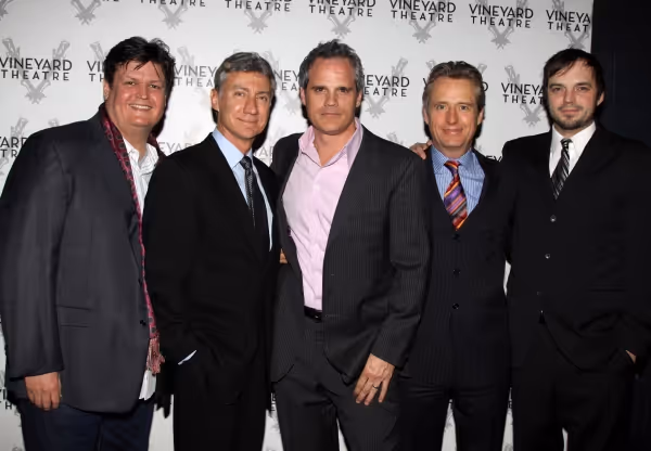 Ed Jewett, David Garrison, Michael Park, Linus Roache and James McMenamin Photo