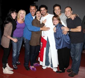 Julio Agustin (Gypsy Robe Receipient) with Nikka Graff Lanzarone, Sherie Rene Scott, Brian Stokes Mitchell, Laura Benanti, Patti LuPone, Justin Guarini & Danny Burstein @ BroadwayWorld Julio Agustin (Gypsy Robe Receipient) with Nikka Graff Lanzarone, Sherie Rene Scott, Photo
