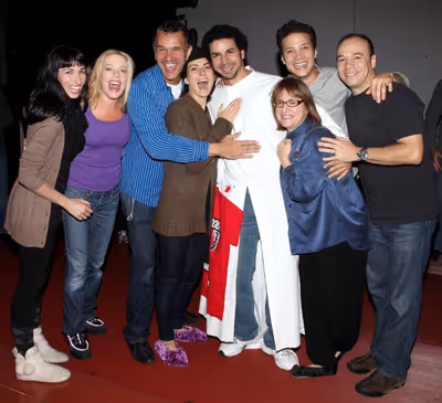 Julio Agustin (Gypsy Robe Receipient) with Nikka Graff Lanzarone, Sherie Rene Scott,  Photo