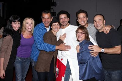 Julio Agustin (Gypsy Robe Receipient) with Nikka Graff Lanzarone, Sherie Rene Scott,  Photo