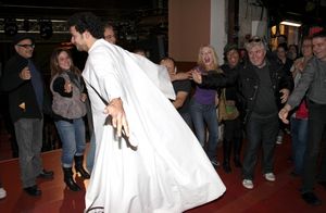 Julio Agustin (Gypsy Robe Recepient) & David Yazbeck, Sherie Rene Scott, de'Andre Aziza, Pedro Almodovar & Bartlett Sher @ BroadwayWorld Julio Agustin (Gypsy Robe Recepient) & David Yazbeck, Sherie Rene Scott, de'Andre Azi Photo