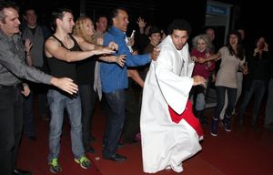 Julio Agustin (Gypsy Robe Recepient) with Brian Stokes Mitchell, Laura Benanti, Mary Beth Peil & cast @ BroadwayWorld Julio Agustin (Gypsy Robe Recepient) with Brian Stokes Mitchell, Laura Benanti, Mary Photo