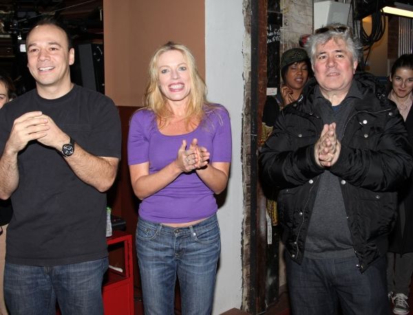 Danny Burstein, Sheri Rene Scott & Pedro Almodovar  Photo