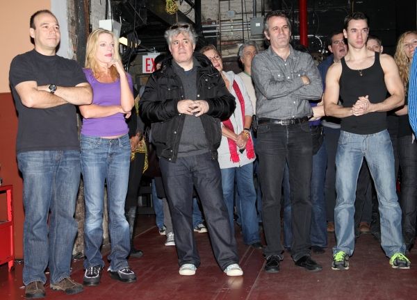 Julio Agustin (Gypsy Robe Recepient) with Danny Burnstein, Sherie Rene Scott, Pedro A Photo