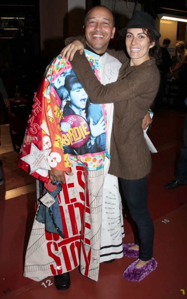 TC Montgomery (Gypsy Robe Receipient for "Scottsboro Boys") with Laura Benanti Photo