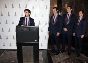 Jarrod Spector, Matt Bogart, Ryan Jesse & Dominic Nolfi @ BroadwayWorld Jarrod Spector, Matt Bogart, Ryan Jesse & Dominic Nolfi Photo