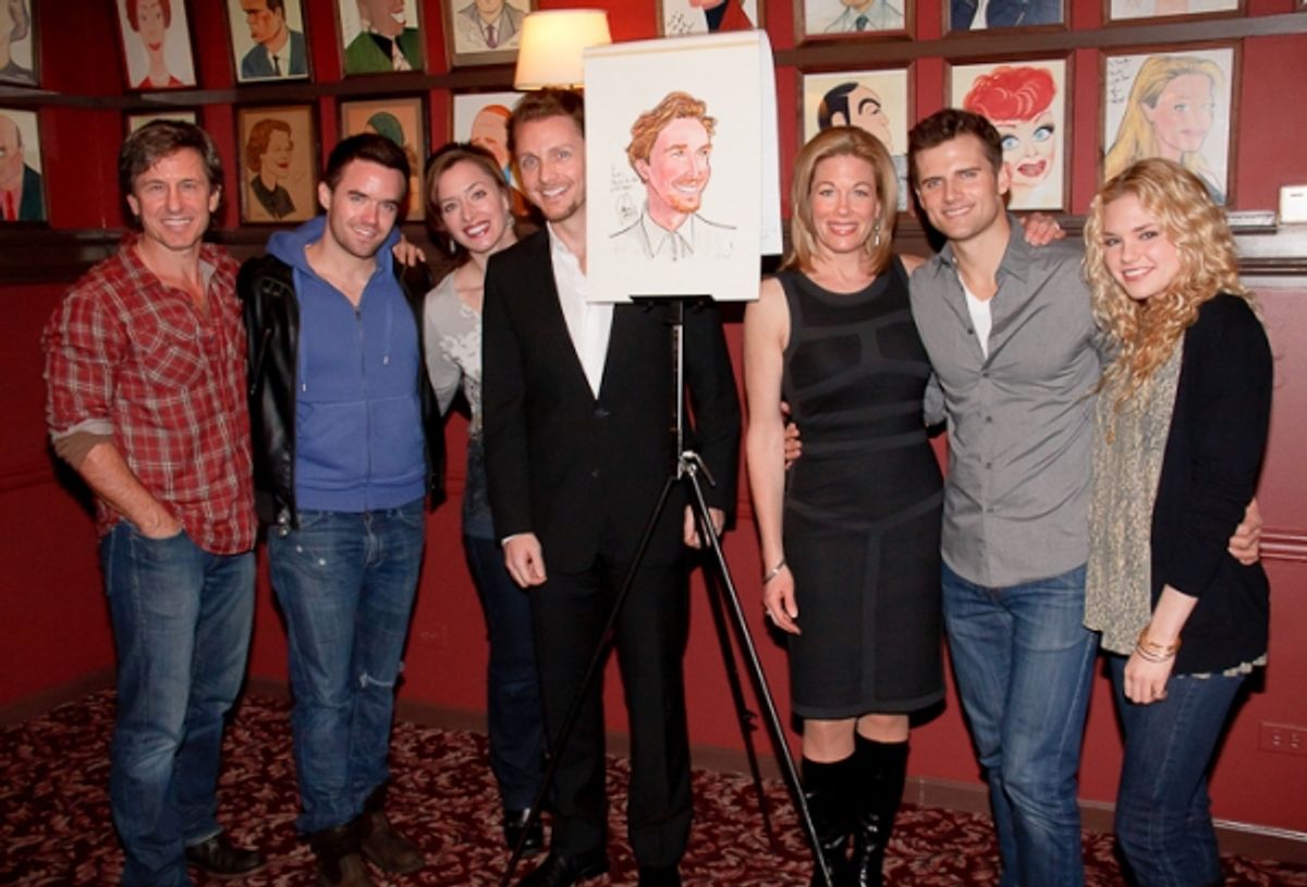 Jason Danieley with his NEXT TO NORMAL family at 