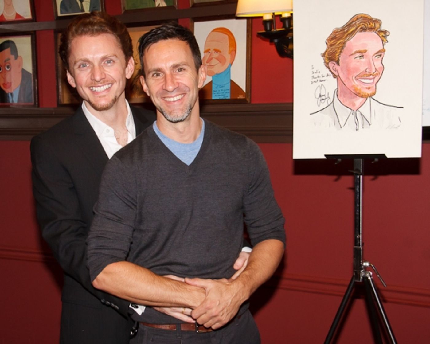 Photos: Jason Danieley Unveils Sardi's Caricature Photos: Jason Danieley Unveils Sardi's Caricature Image
