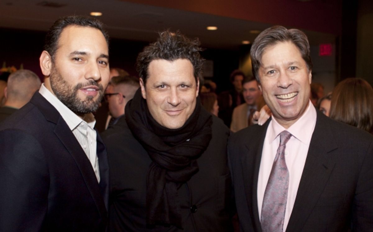 Arnold Gerber, Isaac Mizrahi and Eric Rudin at 