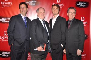 Tony Kushner, Frank Rich, Edward Norton and James Houghton Photo