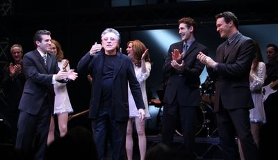 Frankie Valli with Jarrod Spector, Ryan Jesse & Matt Bogart  Photo