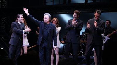 Frankie Valli with Jarrod Spector, Ryan Jesse & Matt Bogart  Photo