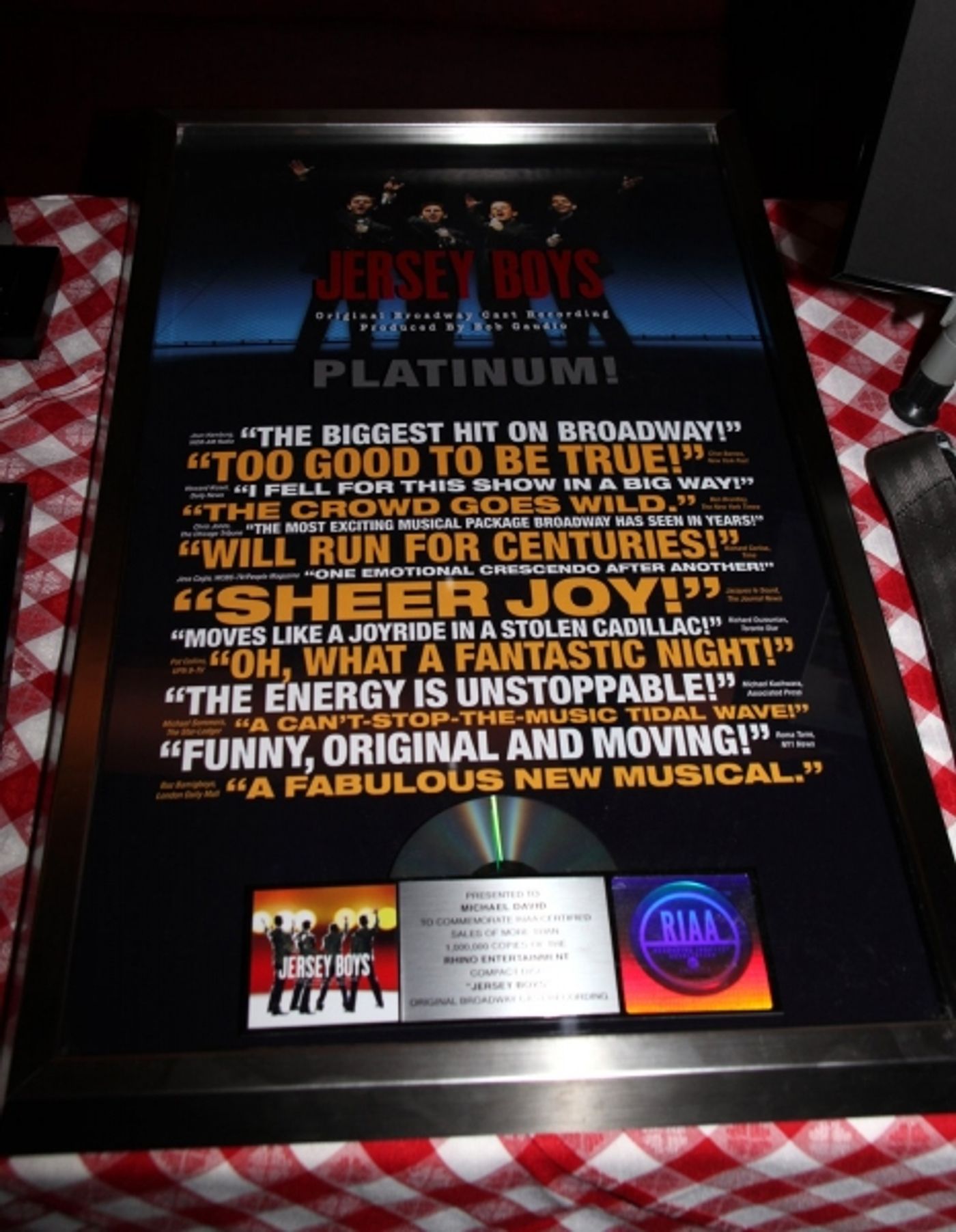 Photo Coverage: JERSEY BOYS celebrates Five Years on Broadway with Fans!  Image