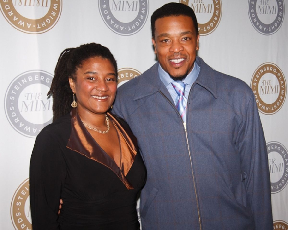 Lynn Nottage and Russell Hornsby
 at 