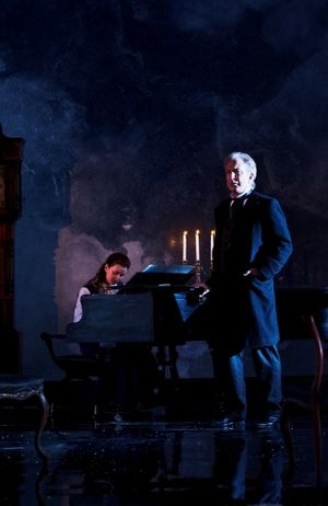 Amy Molloy and Alan Rickman in the Abbey Theatre production of JOHN GABRIEL BORKMAN b Photo