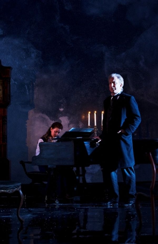 Amy Molloy and Alan Rickman in the Abbey Theatre production of JOHN GABRIEL BORKMAN b Photo