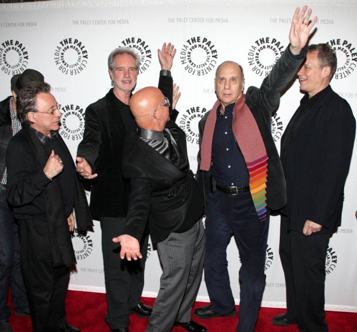 Frankie Valli, Bob Gaudio, Paul Shaffer, Marshall Brickman, Rick Elice at 