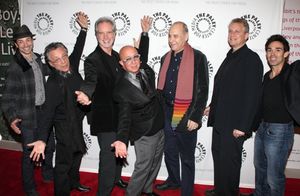 Dominic Nolfi, Frankie Valli, Bob Gaudio, Paul Shaffer, Marshall Brickman, Rick Elice Photo