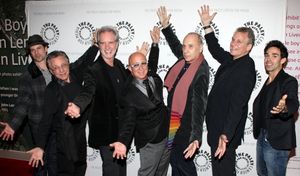 Dominic Nolfi, Frankie Valli, Bob Gaudio, Paul Shaffer, Marshall Brickman, Rick Elice Photo